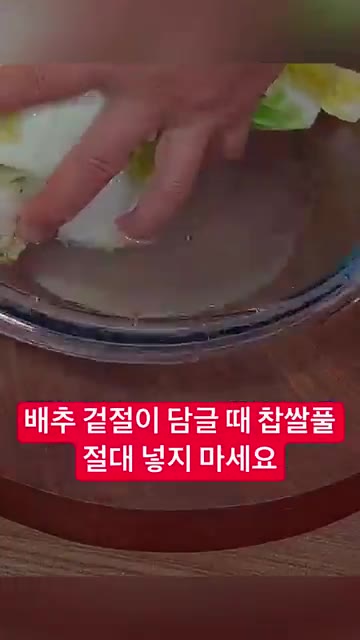 준비된 재료에 양념을 넣고 버무려 겉절이를 완성합니다. — 배추 겉절이 담글 때 찹쌀풀 절대 넣지 마세요