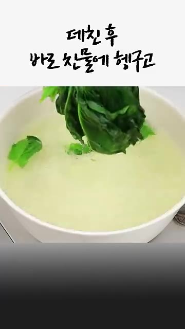 깨끗하게 씻은 시금치 100g을 끓는 물에 30초 정도 데친 후 찬… — 갱년기 극복! 시금치 두부탕✅ 몸이 가벼워져요👍