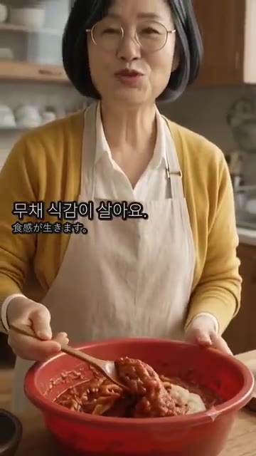 완전히 식힌 찹쌀풀을 김장 양념에 넣으면 양념이 질척하지 않고 무채… — 김장 양념 찹쌀풀, 뜨거울 때 넣지 마세요! 핵심 2가지