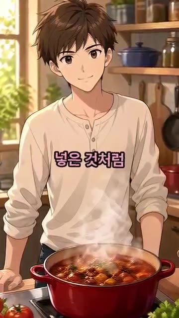 물 300ml, 썰어둔 애호박 1/2개, 양파 1/2개를 넣고 뚜껑… — 스팸 순두부찌개