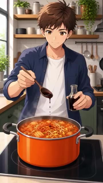국간장 0.5스푼, 멸치액젓 0.5스푼, 소금 0.25스푼으로 간을… — 김치콩나물국 맛있게 끓이는 법