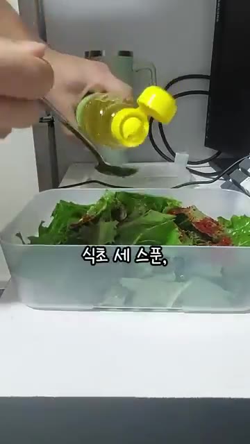 간장 3큰술, 고춧가루 2큰술, 참기름 2큰술, 식초 3큰술, 알룰… — 고시원식 상추 겉절이