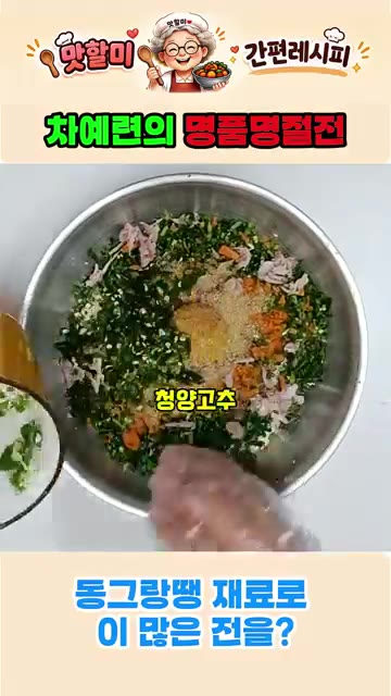 새우젓 1큰술, 설탕 1큰술, 다진 마늘 1큰술, 청양고추 약간,… — 동그랑땡 재료 하나로 차예련의 명품 명절전 만들기