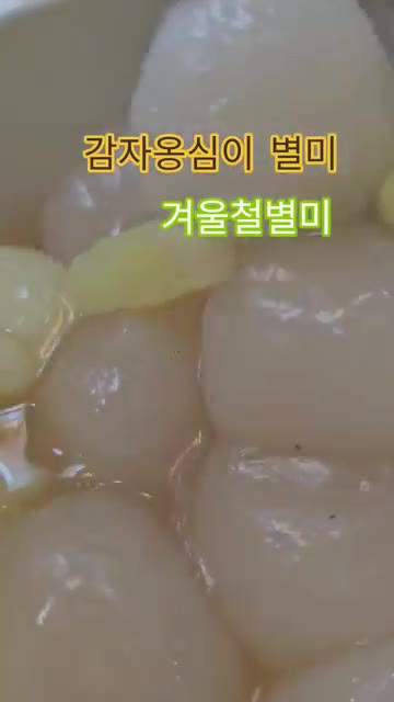 감자 1kg을 믹서기에 물과 함께 갈아줍니다. — 감자옹심이 별미 겨울철 별미