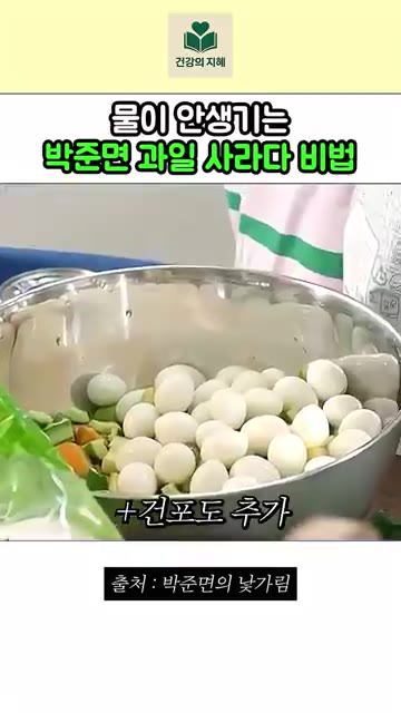 오이는 씨를 긁어내고 먹기 좋은 크기로 썰어주세요. — 물이 안생긴다는 박준면 과일 사라다 레시피