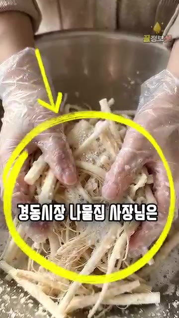 식초 1/2컵에 설탕 2큰술과 소금 1/2작은술을 녹여 도라지를 넣… — 도라지무침 소금으로만 주무르지 마세요 🌿 쓴맛 싹 빠지고 물 안 생기는 시장 나물집 도라지생채 황금레시피