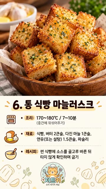 내열 용기에 칵테일 새우, 펜네, 페페론치노, 올리브오일, 허브솔트… — 에어프라이어 꿀레시피 10가지