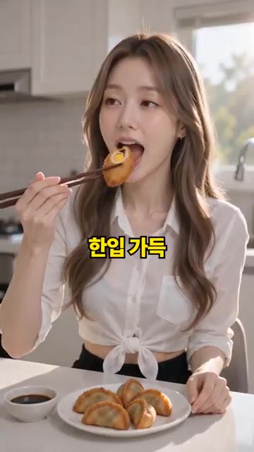 튀긴 펨펨을 소스에 찍어 먹는다. — 삼치 어묵 속에 검은 소스까지? 펨펨 레시피