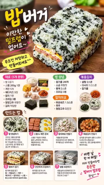 김치는 잘게 썰어 참기름, 깨소금, 소금, 후추를 넣고 조물조물 무… — 간단한 밥버거 레시피