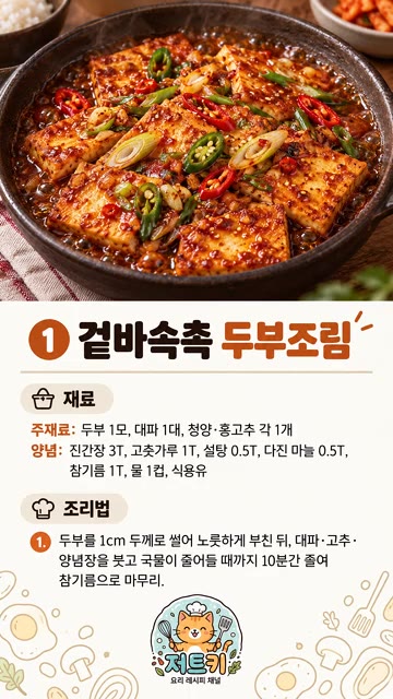 두부는 1cm 두께로 썰어 키친타월로 물기를 제거하고 팬에 식용유를… — 두부 이렇게 해먹으면 진짜 매일 먹습니다! #shorts #요리 #레시피 #두부요리 #다이어트요리 #밑반찬 #집밥 #자취요리 #요리꿀팁 #메뉴추천 #한식