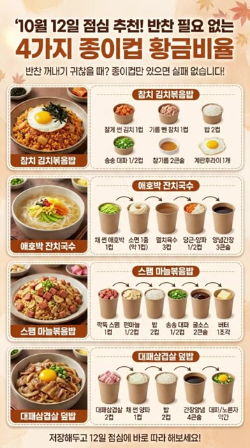 볶은 밥을 접시에 담고 계란 후라이를 올려 완성한다. — 점심 반찬 고민 끝! 식당 불맛 참치 묵은지 볶음밥 종이컵 황금비율