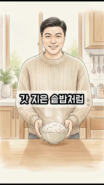 1분 30초만 돌리면 갓 지은 솥밥처럼 윤기 흐르는 밥이 완성되면서… — 냉동밥 데울 때 퍽퍽하다면? 얼음 한 조각으로 촉촉하게 데우는 비법
