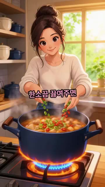 5분 더 끓여준 뒤 송송 썰어둔 대파와 청양고추를 넣고 한소끔 끓여… — 찬바람 불 때 꼭 먹어야 하는 국물 요리