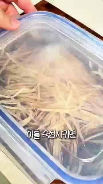팔팔 끓는 뜨거운 간장물을 무채가 담긴 통에 붓고 뚜껑을 닫아 이틀… — 초간단 가을무 장아찌 | 청양고추 넣어 알싸하고 아삭한 밑반찬