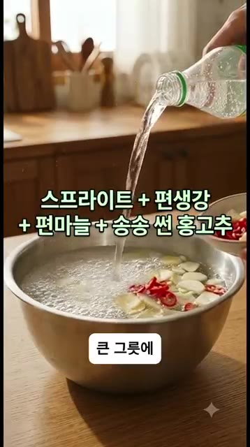 절인 채소에서 나온 물은 과감하게 버리고, 스프라이트, 편생강, 편… — 절대 실패 없는 아삭함! 할머니표 치트키 피클 만들기