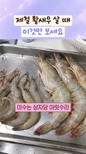 온라인으로 새우를 살 때는 미수를 모르면 손해 볼 수 있습니다. — 제철 활새우 살 때 이것만 보세요