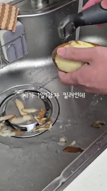 애호박도 썰어줍니다. — 남편이 끓여주는 된장찌개