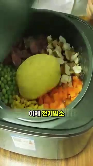 전기밥솥 뚜껑을 닫고 취사 버튼을 눌러주세요. — 아이들이 채소 한 그릇 뚝딱 비우는 마법의 전기밥솥 요리
