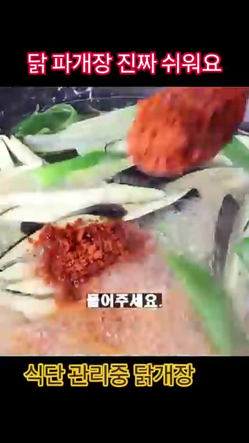 고춧가루 2T를 넣고 잘 풀어주세요. — 닭파개장 황금 비율 레시피