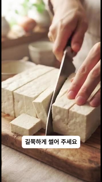 두부는 키친타월로 감싸 전자레인지에 1분 돌려 수분을 제거한 후,… — 겉바속촉 10분 만에 끝내는 초간단 밥도둑 니쿠마키 레시피