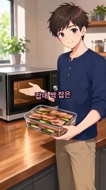 대파를 손가락 길이로 길쭉하게 썰어 준비합니다. — 전자레인지 8분 대패삼겹 수육
