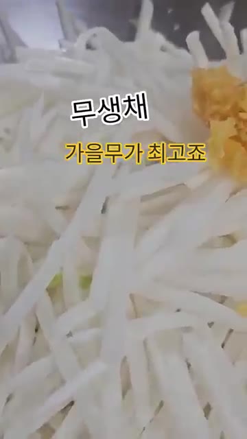무생채를 만들 때 보통 소금에 절여서 하는데, 그렇게 하면 시원한… — 가을 무생채 맛있게 담그는 법