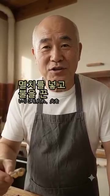 약불에 기름, 간장, 올리고당을 넣고 끓인 뒤 불을 끄고 멸치를 넣… — 시장 건어물집 최 사장님의 비결! 끝까지 바삭한 멸치볶음 황금 레시피
