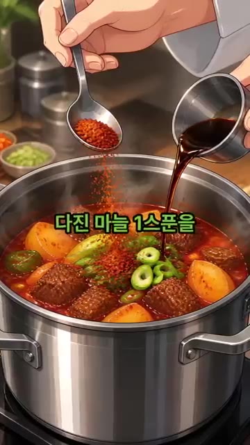 참치액 2큰술, 국간장 1큰술, 고춧가루 2큰술, 다진 마늘 1큰술… — 속이 뻥 뚫리는 얼큰 한우국밥
