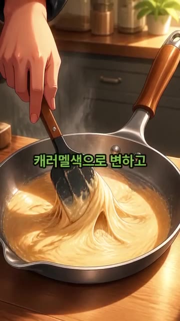 마시멜로우를 살짝 눌러가며 캐러멜 색으로 변하고 길게 늘어날 때까지… — 바삭쫀득 딸기 마시멜로우 레시피