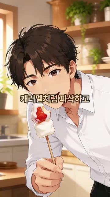 겉은 캐러멜처럼 파삭하고 속은 쫀득하면서 딸기 과즙이 입 안에서 팡… — 바삭쫀득 딸기 마시멜로우 레시피