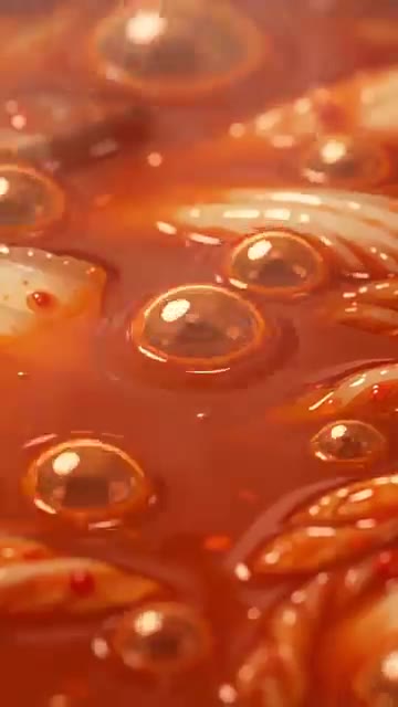물을 붓고 끓어오르면 두부를 넣습니다. — 얼큰한 삼겹살 김치찌개 레시피
