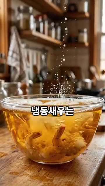 달궈진 팬에 새우 500g을 올리고 맛술 3큰술과 맛소금 1작은술을… — 대하구이, 이제 소금 깔지 마세요!