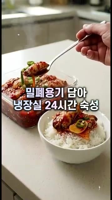 밀폐 용기에 담아 냉장실에서 24시간 숙성시키면 맛있는 양념굴무침이… — 사 먹지 마세요! 평생 써먹는 특급 양념굴무침 황금레시피