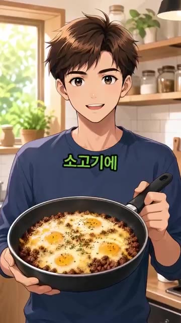 달군 팬에 소다짐육 200g을 넣고 중불에서 볶아줍니다. — 치즈 소고기구이