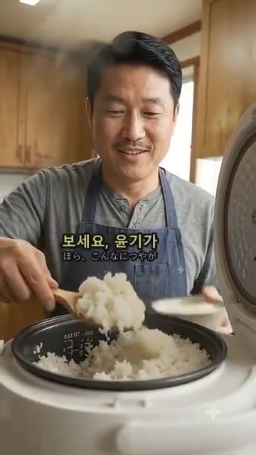 뜸을 들인 후에는 주걱으로 살살 섞어 공기를 통하게 해주면 윤기가… — 햅쌀밥 질어서 실패하셨죠? 윤기 좔좔 흐르는 햅쌀 밥 짓기 황금 레시피