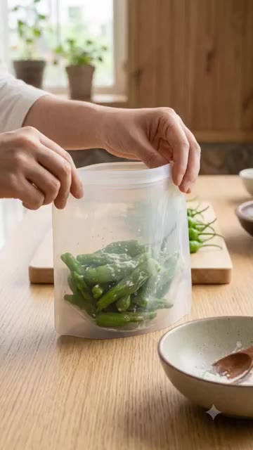 찜기에 찹쌀가루를 뿌리고 뚜껑을 덮어 2~3분간 찐다. — 밥도둑 꽈리고추찜