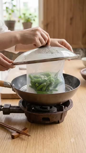 전자레인지 용기에 찐 꽈리고추와 고춧가루, 다진 마늘, 진간장, 참… — 밥도둑 꽈리고추찜