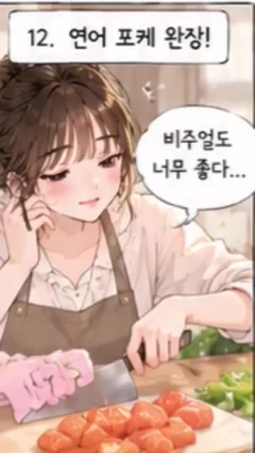 볼에 밥을 담고 준비한 연어, 채소, 어린잎 채소를 보기 좋게 올린다. — SH 면접장에서 10년 만에 첫사랑을 만났다...❤️ | 민희의 취준일기 EP.03