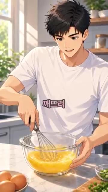 당근 20g과 대파 약간을 잘게 다지고, 홍고추 약간을 준비합니다. — 전자레인지 두부 계란찜