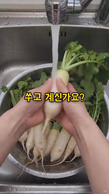총각김치를 담글 때 찹쌀풀 대신 찬밥을 사용하세요. 찬밥에 물을 넣… — 총각김치 담글 때 찹쌀풀 대신 찬밥을 넣으세요