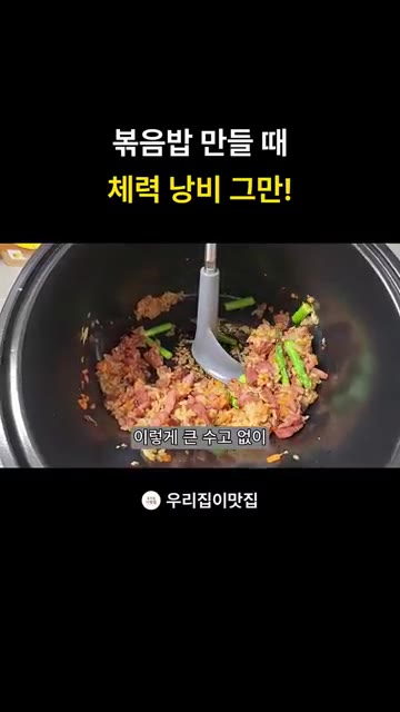 볶음밥이 완성되면 접시에 담아냅니다. — 롤팬으로 만드는 훈제오리 볶음밥