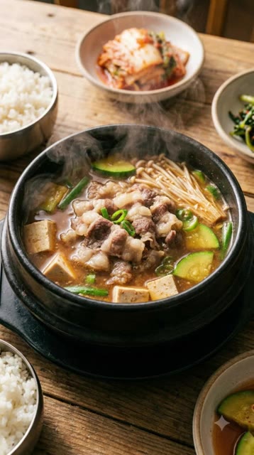 팬에 차돌박이를 넣고 달달 볶아줍니다. — 종이컵 하나로 고깃집 차돌박이 된장찌개 황금비율 레시피