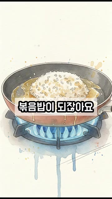데우지 않은 즉석밥을 개봉해 팬에 넣고 주걱으로 뭉친 밥을 부드럽게… — 즉석밥으로 고슬고슬한 볶음밥 만드는 비법