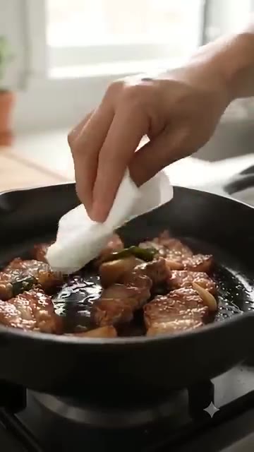 고기에서 나온 물은 키친타월로 닦아내세요. — 시장 식당 한 사장님의 특급 비결! 물기 없이 불맛 입히는 제육볶음 황금 레시피