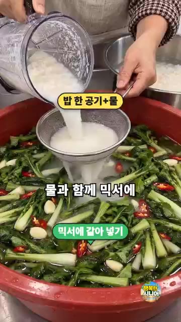 숙성된 열무물김치는 냉장 보관하여 시원하게 즐깁니다. — 열무물김치 밀가루풀 쑤지 마세요! 간편하고 시원한 시니어 건강 집밥 요리