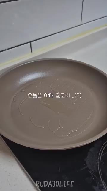 팬에 기름을 두르고 닭다리살을 올린다. — 야매 집코바(?)