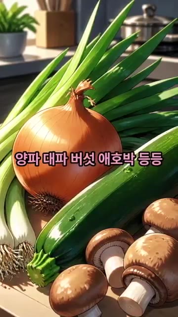냉장고 속 자투리 채소를 먹기 좋은 크기로 썰어 준비합니다. 큼직하… — 냉장고 파먹기 퓨전 덮밥 레시피