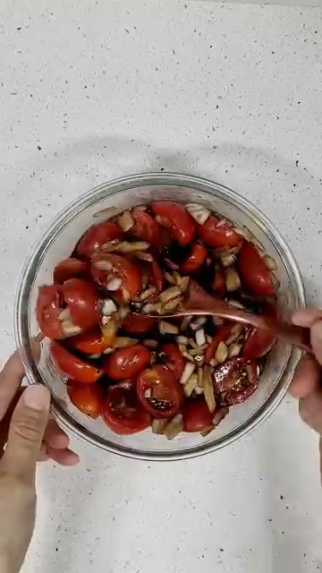 맛있게 완성된 토마토 마리네이드를 즐겨주세요. — 혈당 붓기 삭제! 토마토 마리네이드