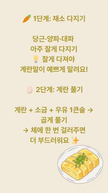 계란에 소금과 우유 1큰술을 넣고 곱게 풀어준다. 체에 한 번 걸러… — 무한냠냠의 계란말이 레시피