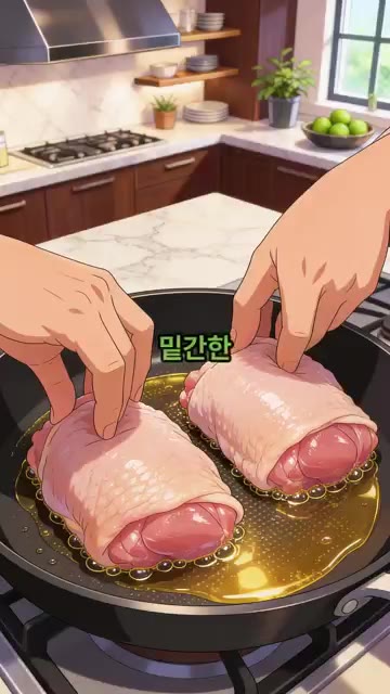 달군 팬에 식용유 1스푼을 두르고 밑간한 닭고기를 올려 중불에서 5… — 진짜 맛있는 고추장 마요 닭구이